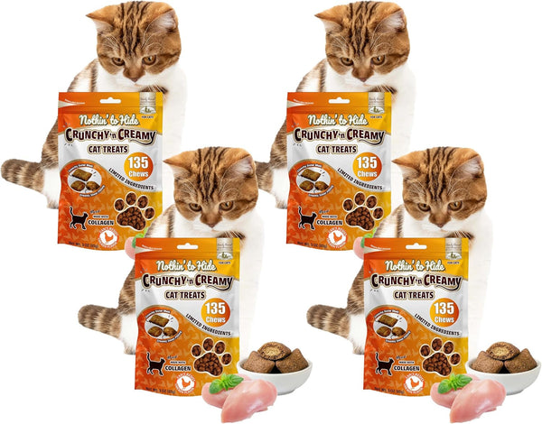 Fieldcrest Farms Collagen Cat Treats, Chicken, Crunchy & Creamy, 3 Oz Pouch | Supports Skin, Coat & Joints, High Protein, No Wheat or Soy, Great for Training & Rewards, All Life Stages14