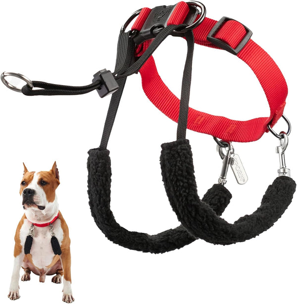 Sporn Head Halter for Dogs, No Pull Dog Harness, Durable Nylon Training Collar for Large Breeds, No Choke Design, Padded Restraints, Adjustable Fit, Easy On/Off, Black, Large10