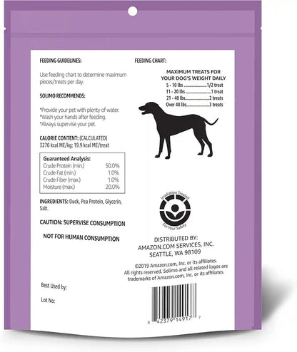 Amazon Brand - Solimo Duck Jerky Dog Treats,2 Pounds2