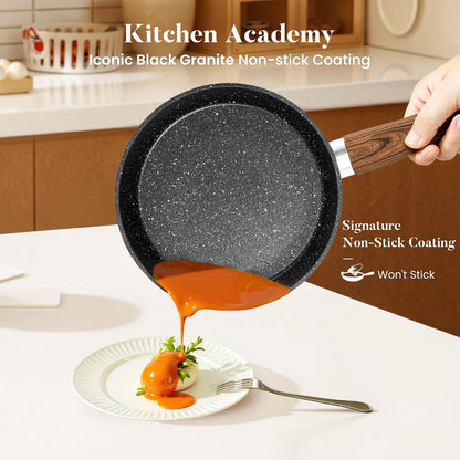 17Pcs Pots and Pans Set, Black | Non Stick, Induction Cookware3