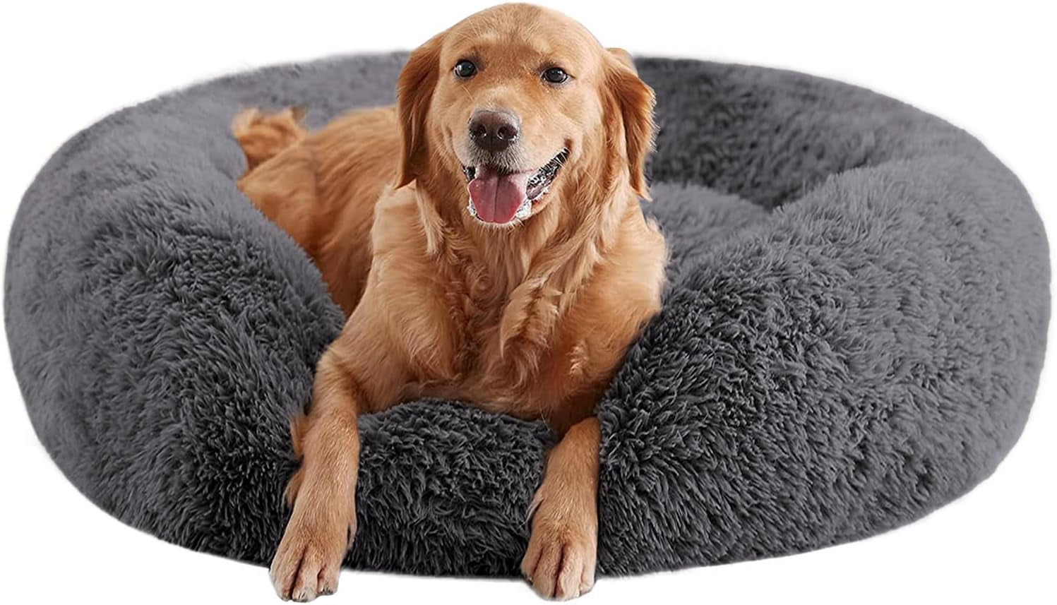 calming-dog-beds-for-large-dogs-faux-fur-donut-cuddler-dog-bed-round-fluffy-pillow-washable-pet-bed-for-dogs-up-to-80lbs-36inch