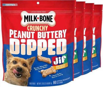 Milk-Bone Soft & Chewy Peanut Buttery Bites, 11.8 Oz. Bag | Soft Dog Treats with Jif Peanut Butter18