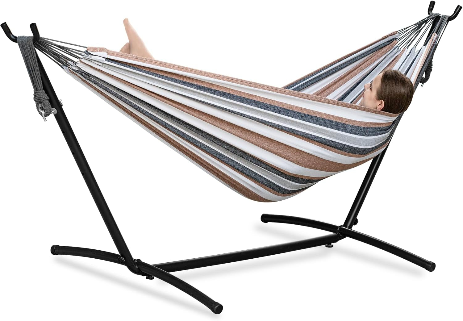 double-hammock-with-stand-for-outside-heavy-duty-portable-coffee-450-lbs-9ft-space-saving-2-person-heavy-duty-steel-frame-easy-assembly-indoor-outdoor-patio