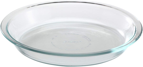Pyrex Glass Bakeware Pie Plate 9" X 1.2" Pack of 2 - Clear - Original Genuine Pyrex - Made in the USA | Oven Safe | Nonporous Glass | Microwave Safe | Dishwasher Safe | Easy Clean | Baking Essentials1
