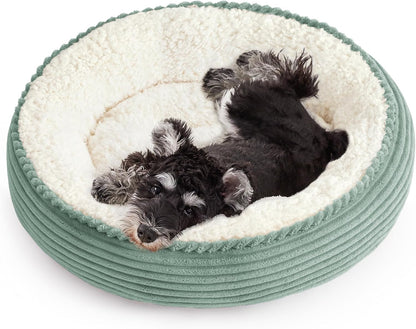 Love'S Cabin round Donut Cat and Dog Cushion Bed, 20In Bed for Cats or Small Dogs, Anti-Slip & Water-Resistant Bottom, Super Soft Durable Fabric Pet Beds, Washable Luxury Cat & Dog Bed Gray12