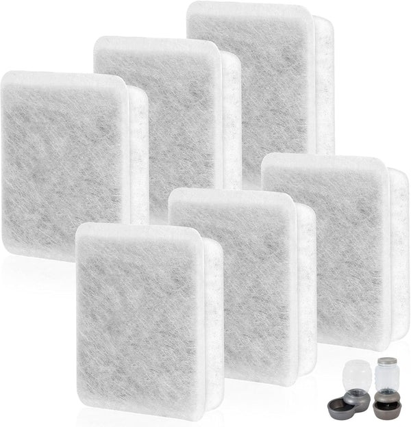 Pet Fountain Charcoal Water Filter Replacement, Dog Cat Water Bowl Filter Pet Water Filter Fit for Gravity Waterer Bowls Pack of 87