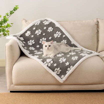 Cute Waterproof Blanket for Dog Cat or Adult, 50"X60", Pink | 3D Textured Flower Pet Blanket for Bed Couch Sofa, Soft Liquid Pee Proof Pet Furniture Protector18