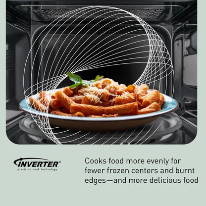 Panasonic NN-SN65KW Microwave Oven with Inverter Technology, 1200W, 1.2 Cu.Ft. Small Genius Sensor One-Touch Cooking, Popcorn Button, Turbo Defrost-Nn-Sn65Kw-(White) | 1.2 Cu.Ft. Small Genius Sensor One-Touch Cooking, Inverter Technology, 1200W, Popcorn Button, Turbo Defrost9
