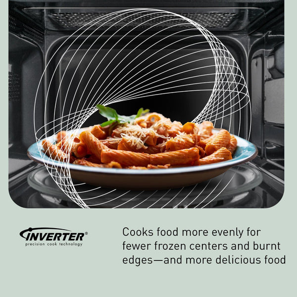 Panasonic NN-SN65KW Microwave Oven with Inverter Technology, 1200W, 1.2 Cu.Ft. Small Genius Sensor One-Touch Cooking, Popcorn Button, Turbo Defrost-Nn-Sn65Kw-(White) | 1.2 Cu.Ft. Small Genius Sensor One-Touch Cooking, Inverter Technology, 1200W, Popcorn Button, Turbo Defrost9