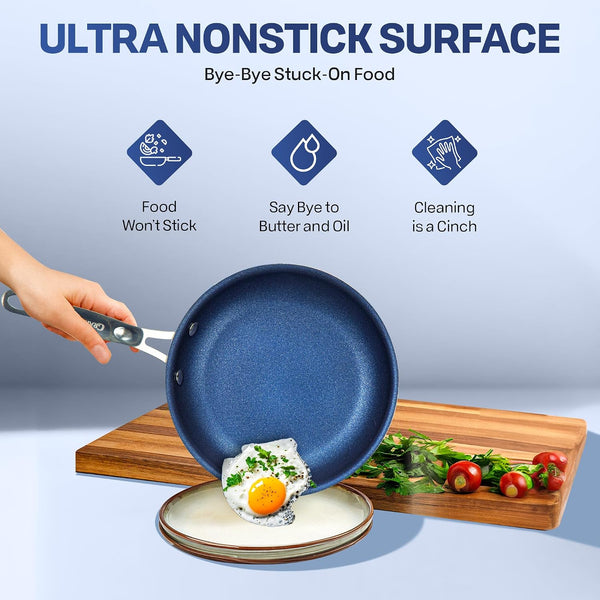20 Pc Kitchen Pots and Pans Set Non Stick Cookware Set, Kitchen Cookware Sets with Deep Frying Pan Set, Bakeware, & Steamer, Non Toxic PFOA PFOS Free, Oven and Dishwasher Safe4