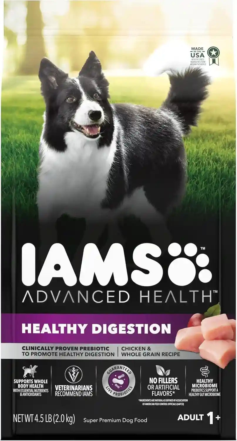 iams-advanced-health-healthy-digestion-dry-dog-food-chicken-13-5-lb-real-farm-raised-chicken-1-ingredient-0-fillers-natural-fiber-prebiotics-supports-digestive-health