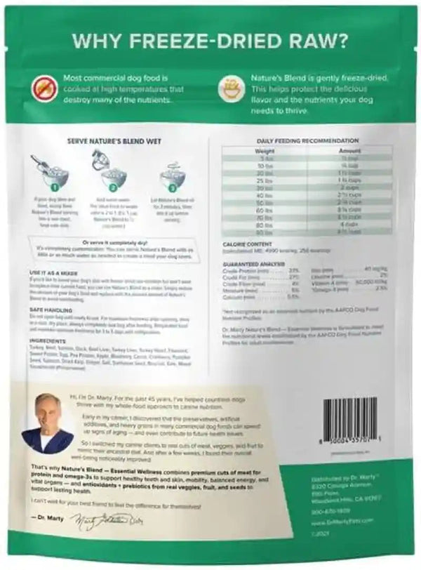 Dr. Marty Nature'S Blend Freeze-Dried Raw Dog Food 48 Oz (3 Bags X 16 Oz)5