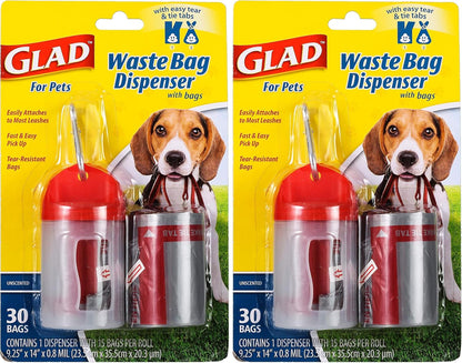 Glad for Pets Scented Dog Poop Bags, Tropical Breeze Scent, 90 Count | Leak-Resistant, Heavy Duty, Tear-Resistant Bags with Fun Print Design, Fits Standard Dispensers, 6 Rolls8