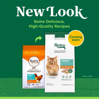 Nutro Wholesome Essentials Indoor Adult Dry Cat Food, Chicken & Rice, 5 Lb | Real Chicken #1 Ingredient, Natural Prebiotic Fiber for Digestion, Vitamin E & Selenium Antioxidants, Supports Whole Body3