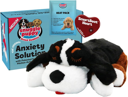 Snuggle Puppy Original Heartbeat Puppy Toy with Real-Feel Pulse & Heat Pack, Calming Sleep Aid for Puppy Anxiety, Crate Training, First Nights & New Puppy Transition - Biscuit9