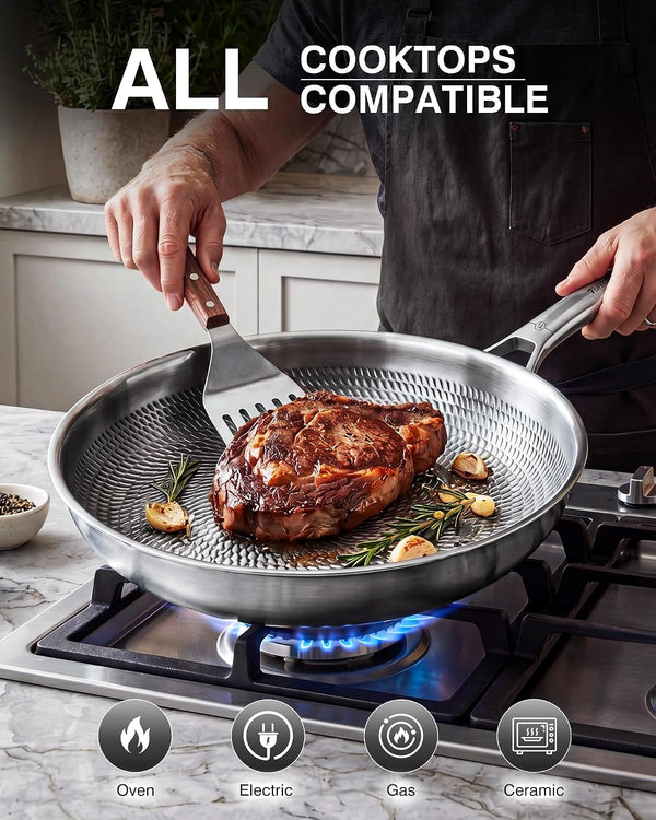 Titanium Cookware Set, 8-Piece Pots and Pans Set, Non-Stick with Lid, Pfas/Pfoa/Ptfe-Free, Dishwasher & Oven Safe, Compatible with Gas & Induction Cooktops5