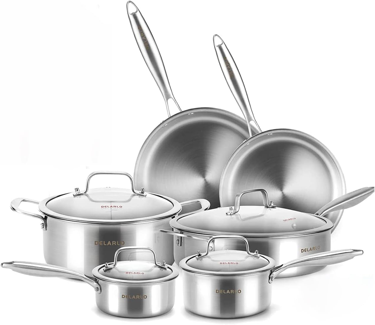 tri-ply-stainless-steel-kitchen-cookware-set-with-lid-14-piece-pot-heats-quickly-and-evenly-compatible-with-induction-gas-electric-and-ceramic-cooktops
