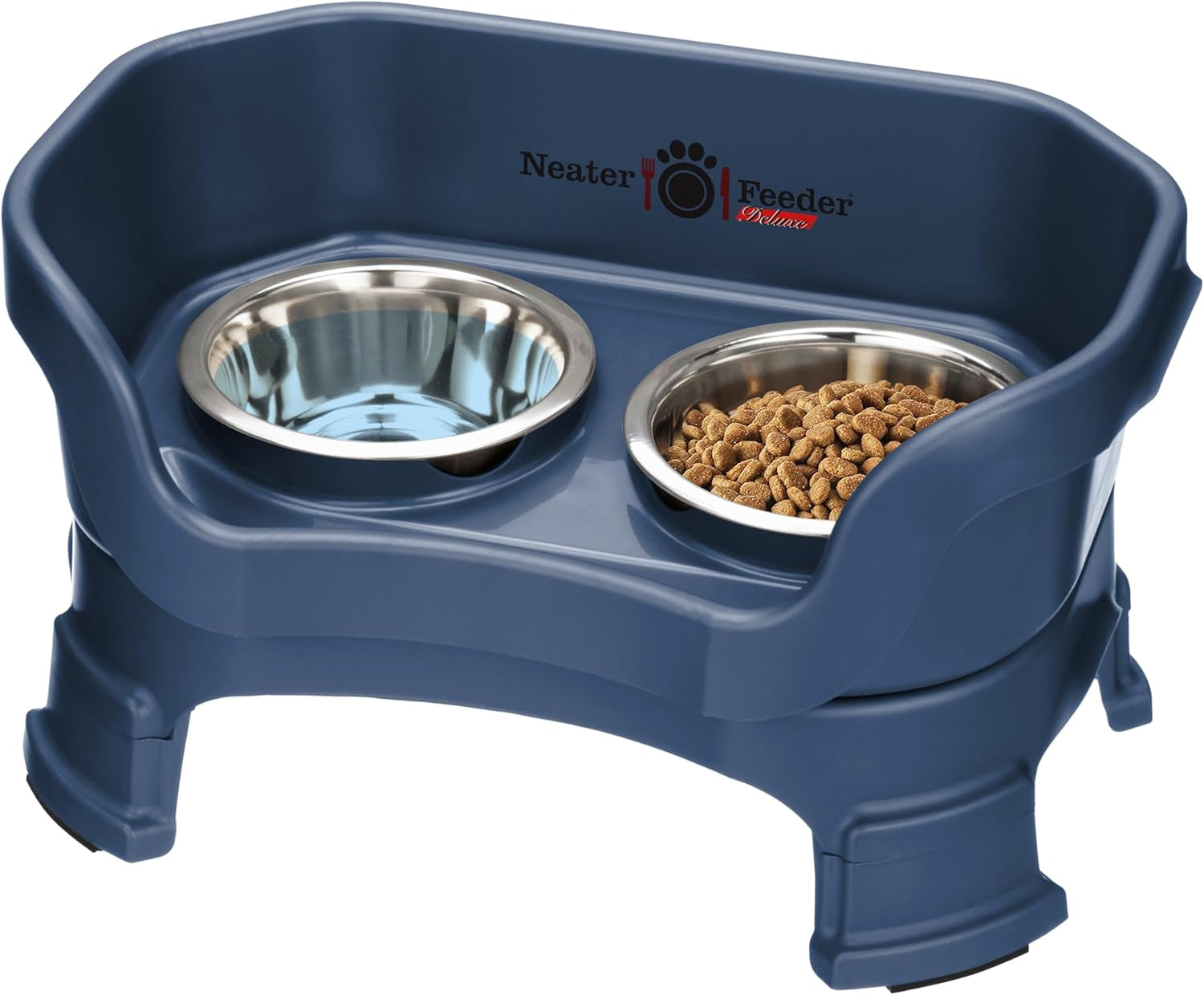 neater-feeder-deluxe-mess-proof-elevated-dog-bowls-for-small-dogs-up-to-19-lbs-2-height-adjustable-6-7-5-no-spill-raised-dog-bowl-stand-stainless-steel-food-bowl-set-made-in-usa-cappuccino