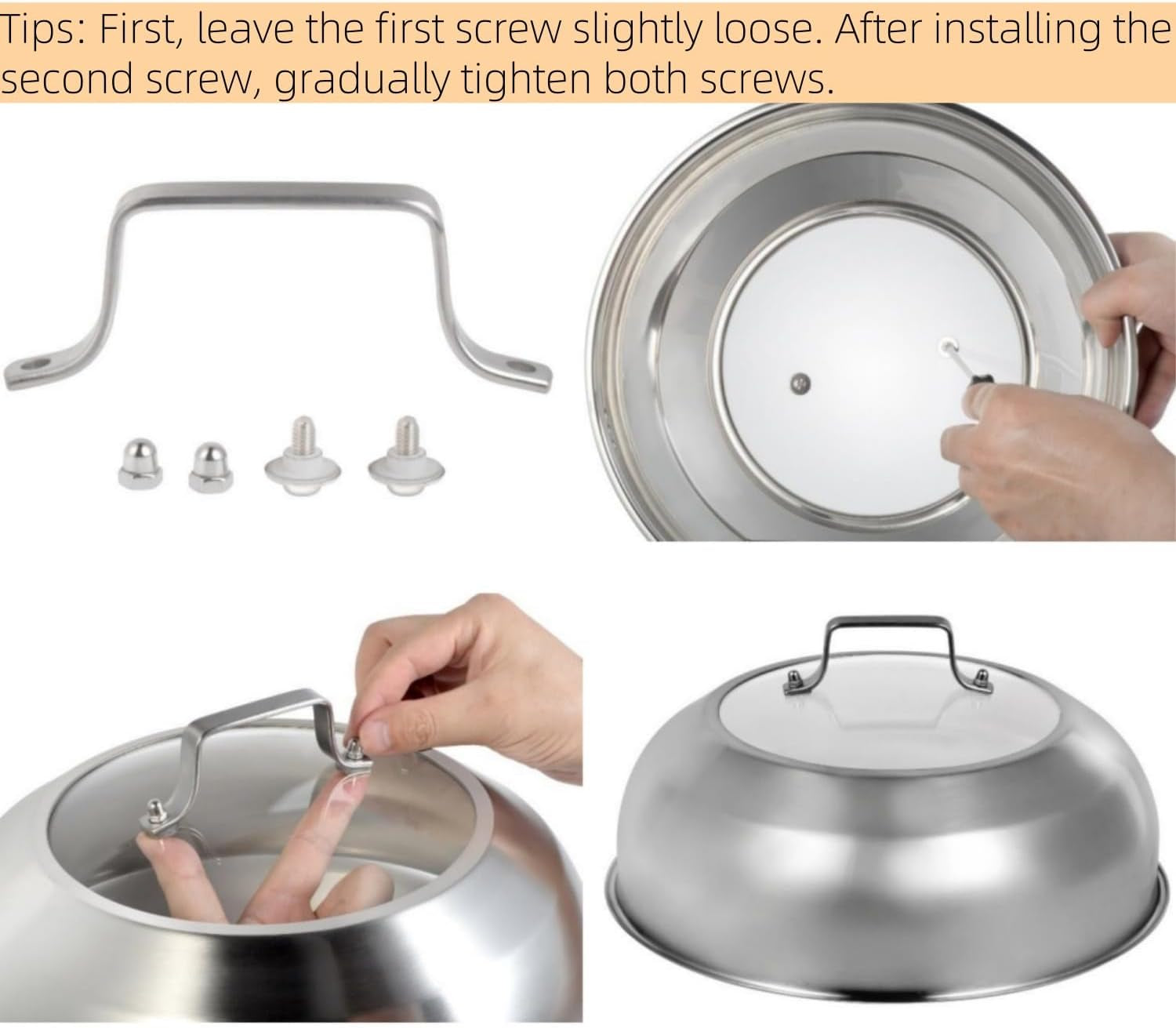 12-75-inch-12-2-inch-inner-diameter-stainless-steel-basting-cover-for-13-5-inch-wok-melting-dome-for-griddle-cooking-round-steaming-cover-lid-with-tempered-glass-top-and-steam-holes