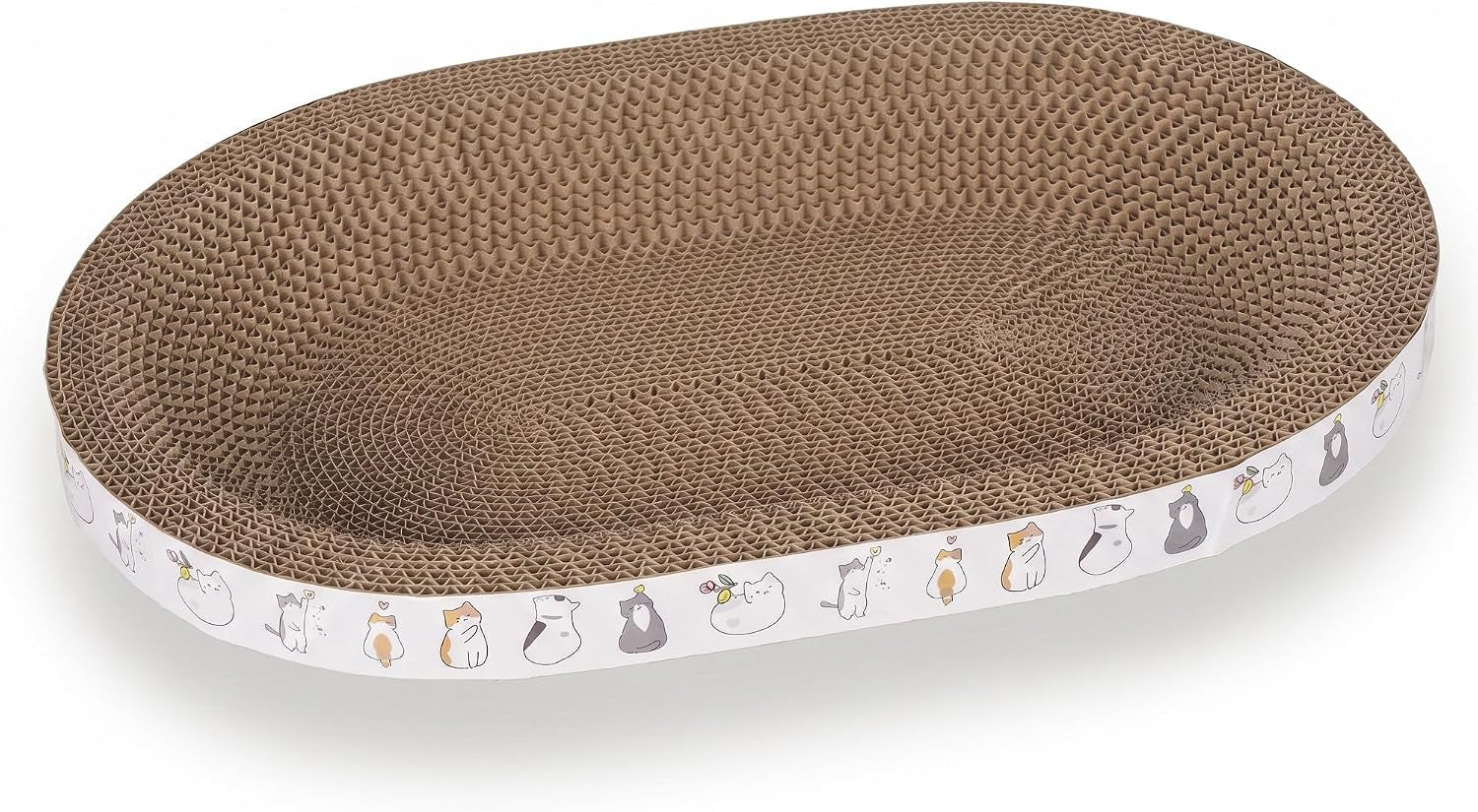 patiencet-3-in-1-cat-scratcher-cardboard-set-for-indoor-cats-cat-lounge-box-with-wide-slim-oval-cat-beds-corrugated-cat-scratching-board-for-furniture-protection-rest-play