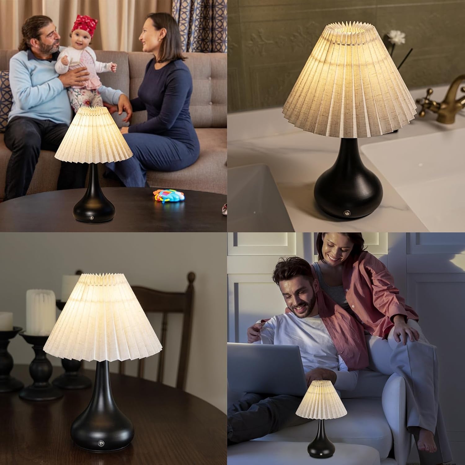 pleated-cordless-table-lamp-1800mah-powered-rechargeable-lamp-battery-operated-dimmable-lamp-wireless-replaceable-led-bulb-linen-shade-for-kitchen-bedside-tabletop-metal-base-white
