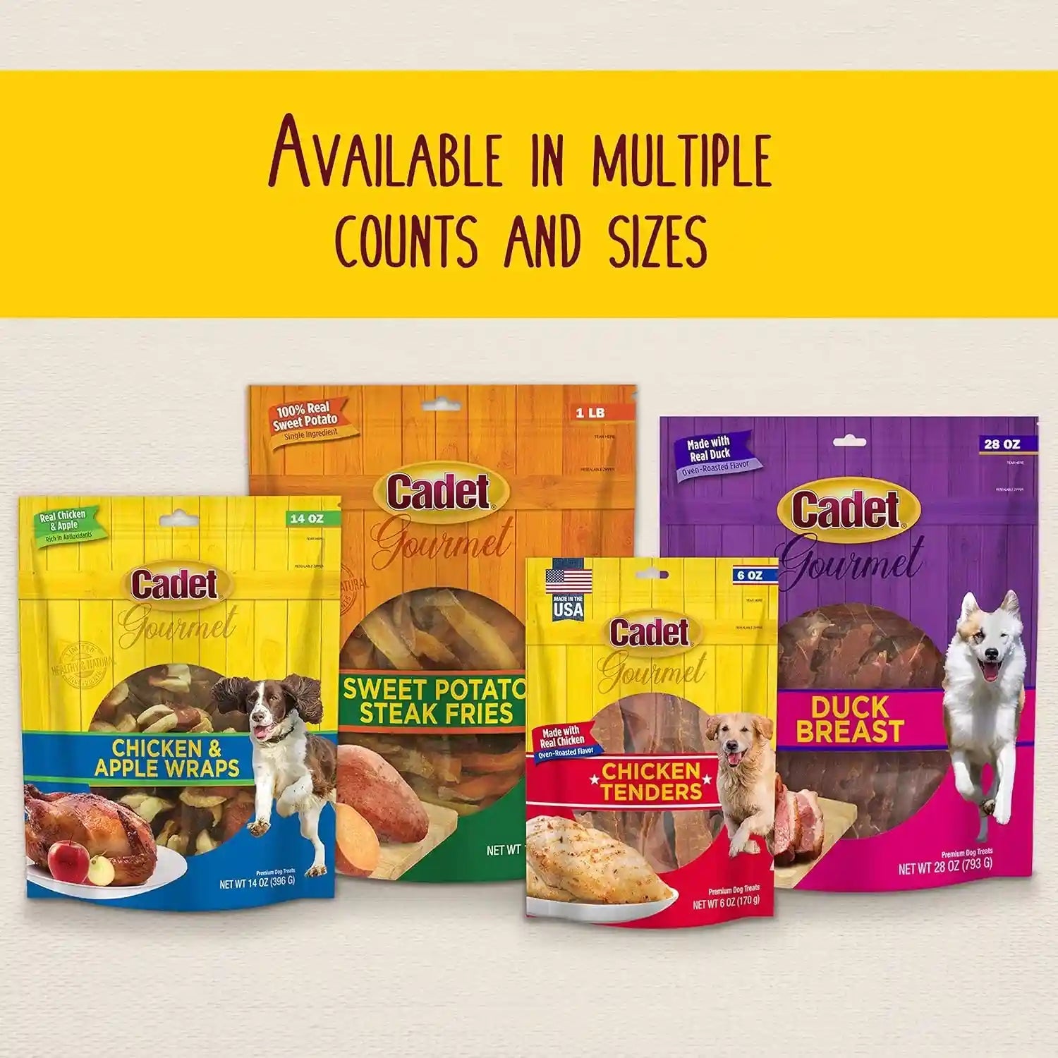 cadet-gourmet-sweet-potato-steak-fries-dog-treats-1-lb-100-real-sweet-potato-healthy-natural-chewy-dog-treats-single-ingredient-dog-training-treats-for-small-large-dogs