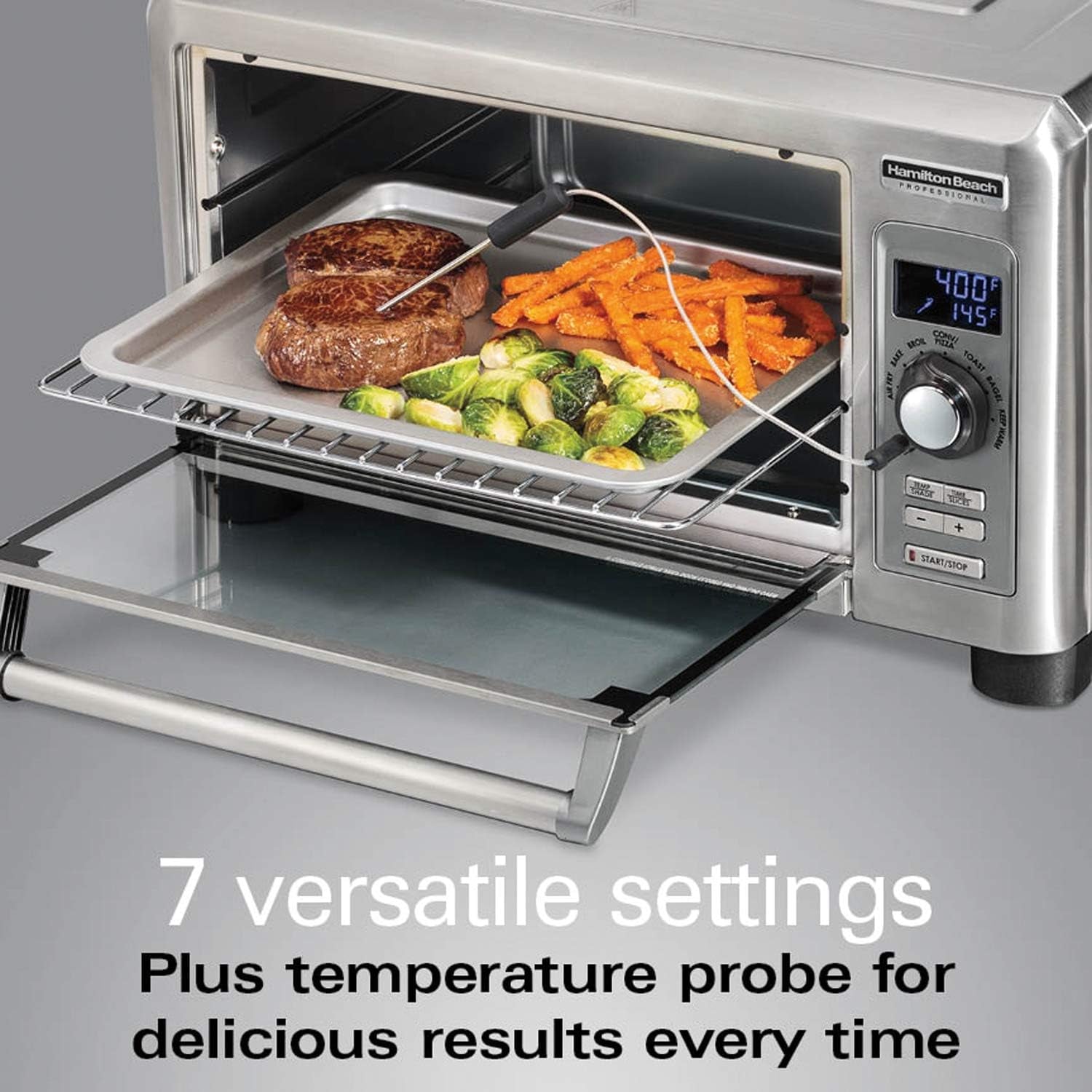 sure-crisp-digital-toaster-oven-air-fryer-combo-1500w-fits-12-pizza-6-slice-capacity-temperature-probe-stainless-steel-31243