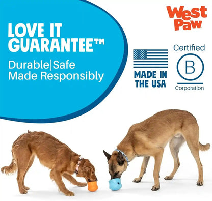 WEST PAW Zogoflex Toppl Interactive Treat Dispensing Puzzle Dog Toy for Mental Stimulation & Enrichment-Holds Kibble & Treats-Lickable, Freezable & Dishwasher Safe-Made in Usa-Large-Aqua Blue7