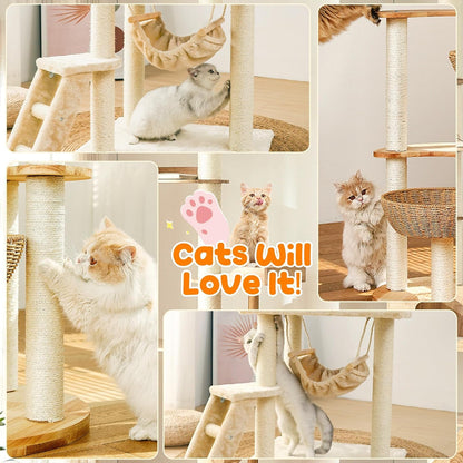 328FT 1/4 Inch Cat Scratching Sisal Rope for Cat Trees & Posts | Thick White Jute Rope with 2 Cat Mouse Toys for Scratch Posts, Cat Towers & DIY Projects7