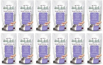 CARU - Daily Dish Tuna Flavored Cat Smoothies - 0.5Oz Tubes - 4 Pack13