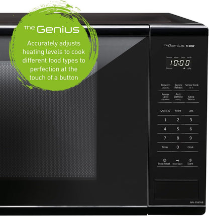Panasonic NNST75LBC Family Size Genius Cyclonic Inverter 1200 W Microwave Oven, 15 Auto Cook Menus, Child Lock, Black7