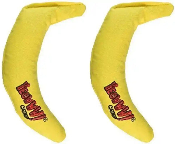 Yeowww! Yellow Banana Catnip Toy (2 Pack)3