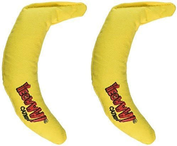 Yeowww! Yellow Banana Catnip Toy (2 Pack)3