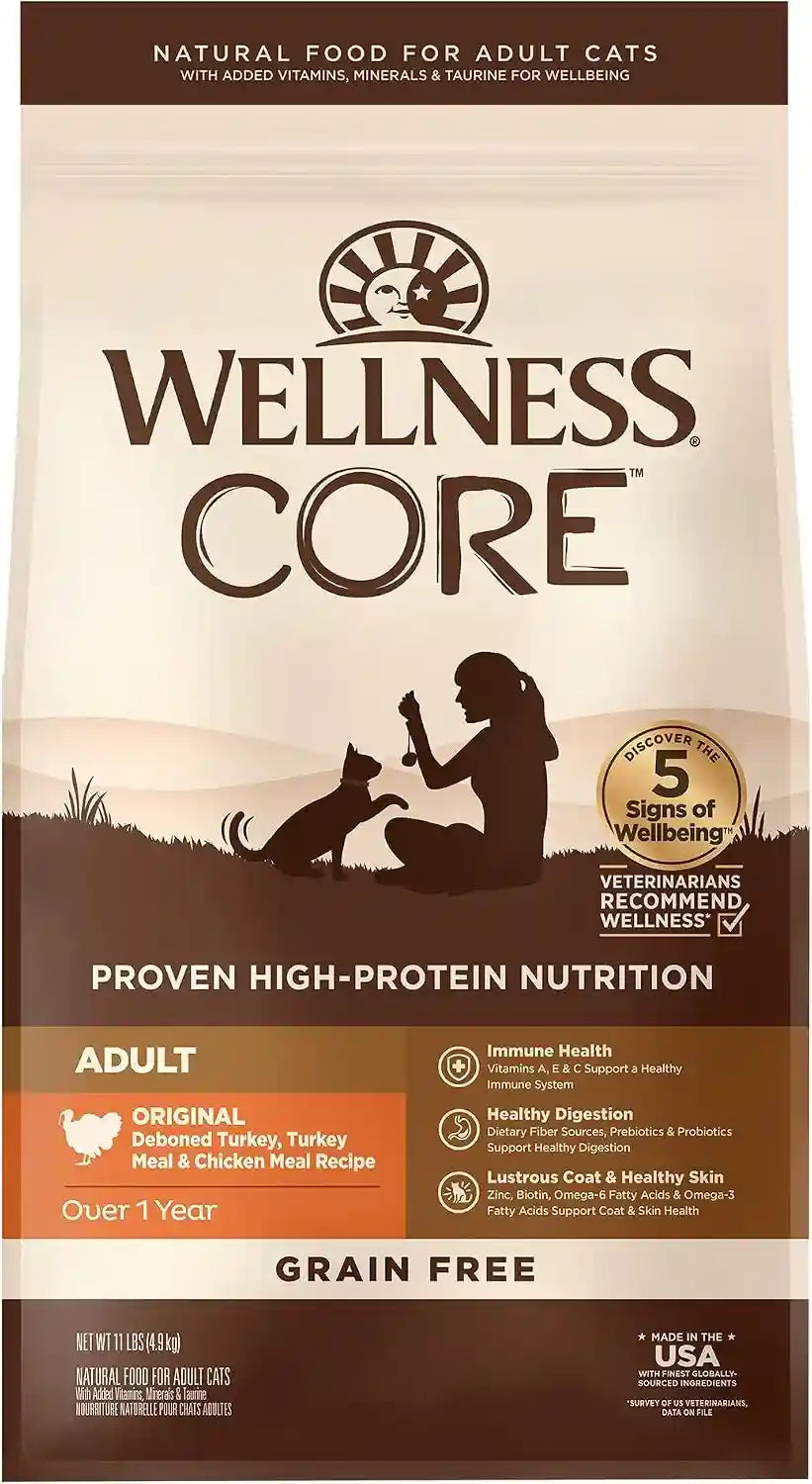 wellness-core-adult-dry-cat-food-for-indoor-cats-natural-grain-free-kibble-chicken-turkey-and-chicken-meal-recipe-5-lb-bag
