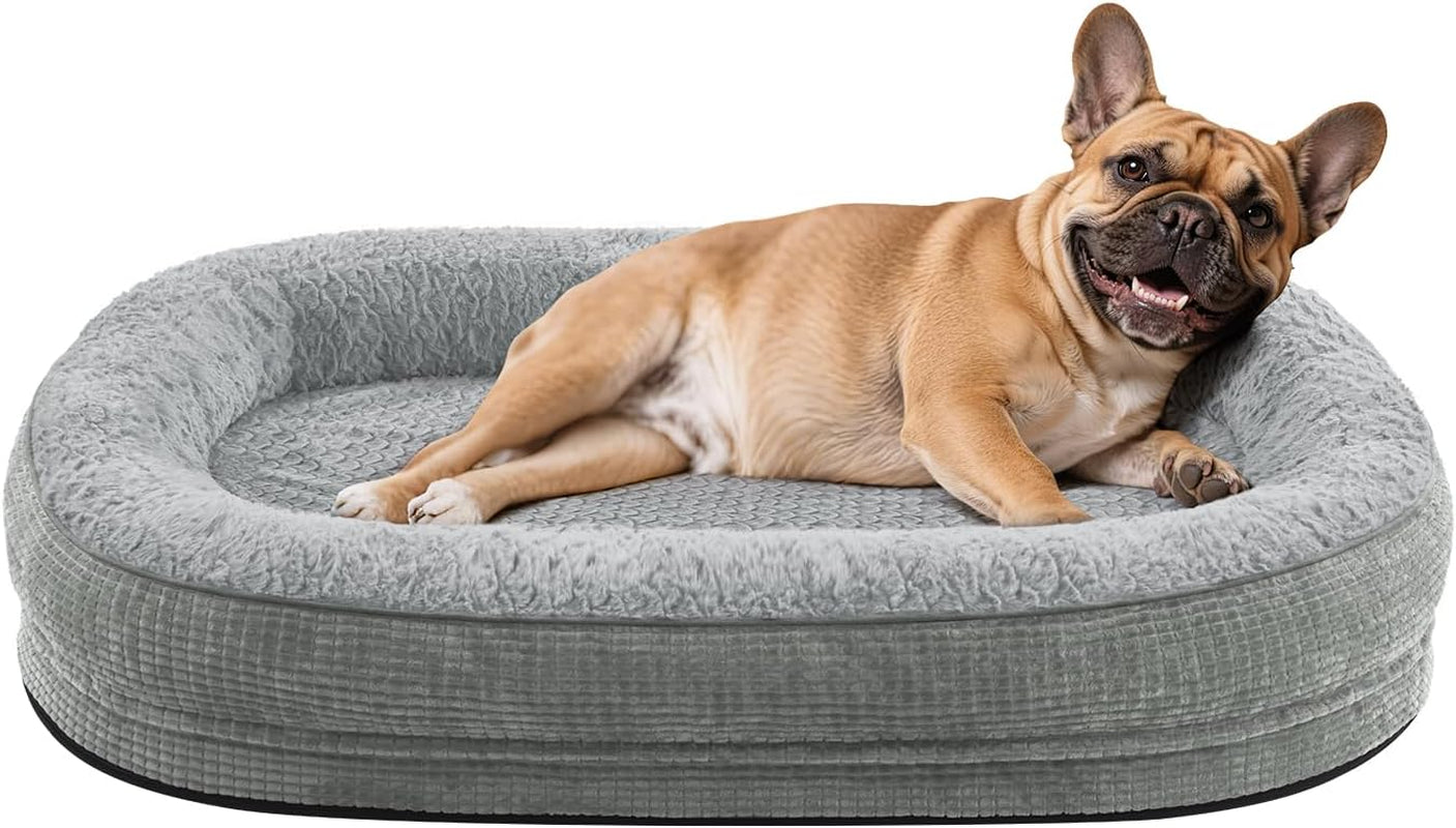 joejoy-orthopedic-dog-beds-large-sized-dog-xl-egg-crate-memory-foam-pet-couch-bed-with-bolster-sides-waterproof-lining-removable-washable-cover-non-slip-bottom-grey