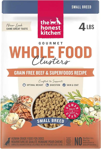 The Honest Kitchen Whole Food Clusters Small Breed Grain Free Chicken Dry Dog Food, 4 Lb Bag12