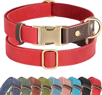 Didog PU Leather Dog Collar for Small Dogs Puppy, Soft Lining, Green S | All-Day Comfort for Daily Walks and Backyard Play, Quick Release Metal Buckle for Easy on & Off, D-Ring for Leash, Easy Clean8