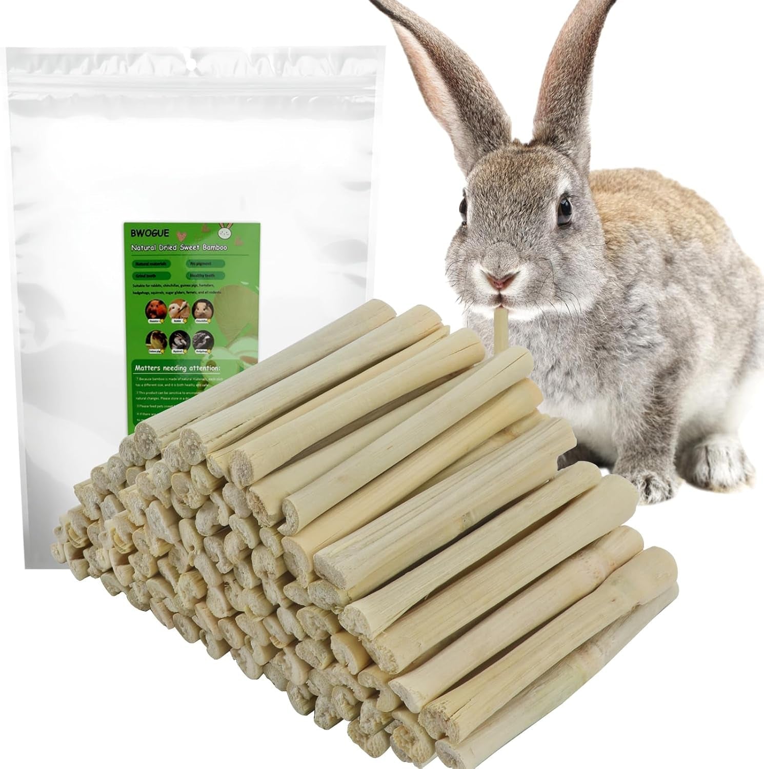 bwogue-100g-pet-snacks-bamboo-chews-for-rabbits-sweet-bamboo-chew-sticks-about10-14-sticks-3-94-in-bamboo-sticks-for-rabbits-rabbit-chew-toys-squirrels-guinea-pigs-chinchillas-hamsters