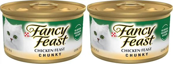 Purina Fancy Feast Chunky Chicken Feast Wet Cat Food - (Pack of 24) 3 Oz. Cans11
