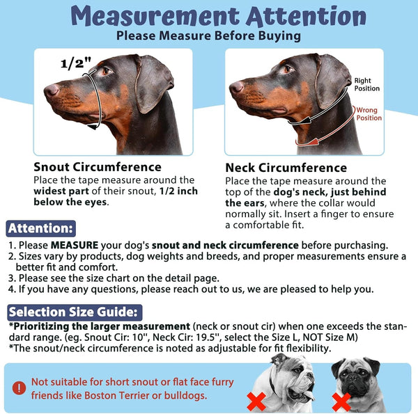 BARKLESS Dog Head Collar, Soft No Pull Head Halter with Safety Link | Reflective Muzzle Leash, Adjustable Headcollar, Padded Nose Leash for Large Medium Dogs Training Walking (Black, M)3