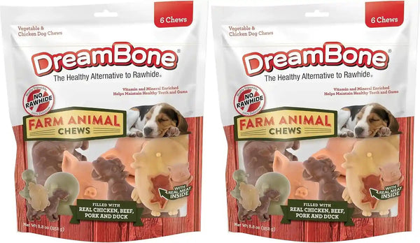 Dreambone Chicken Dinochews Dog Treats, Daily Rawhide-Free Chew, Digests Safely and Completely, with Real Protein, Chicken and Veggies, 14 Count13