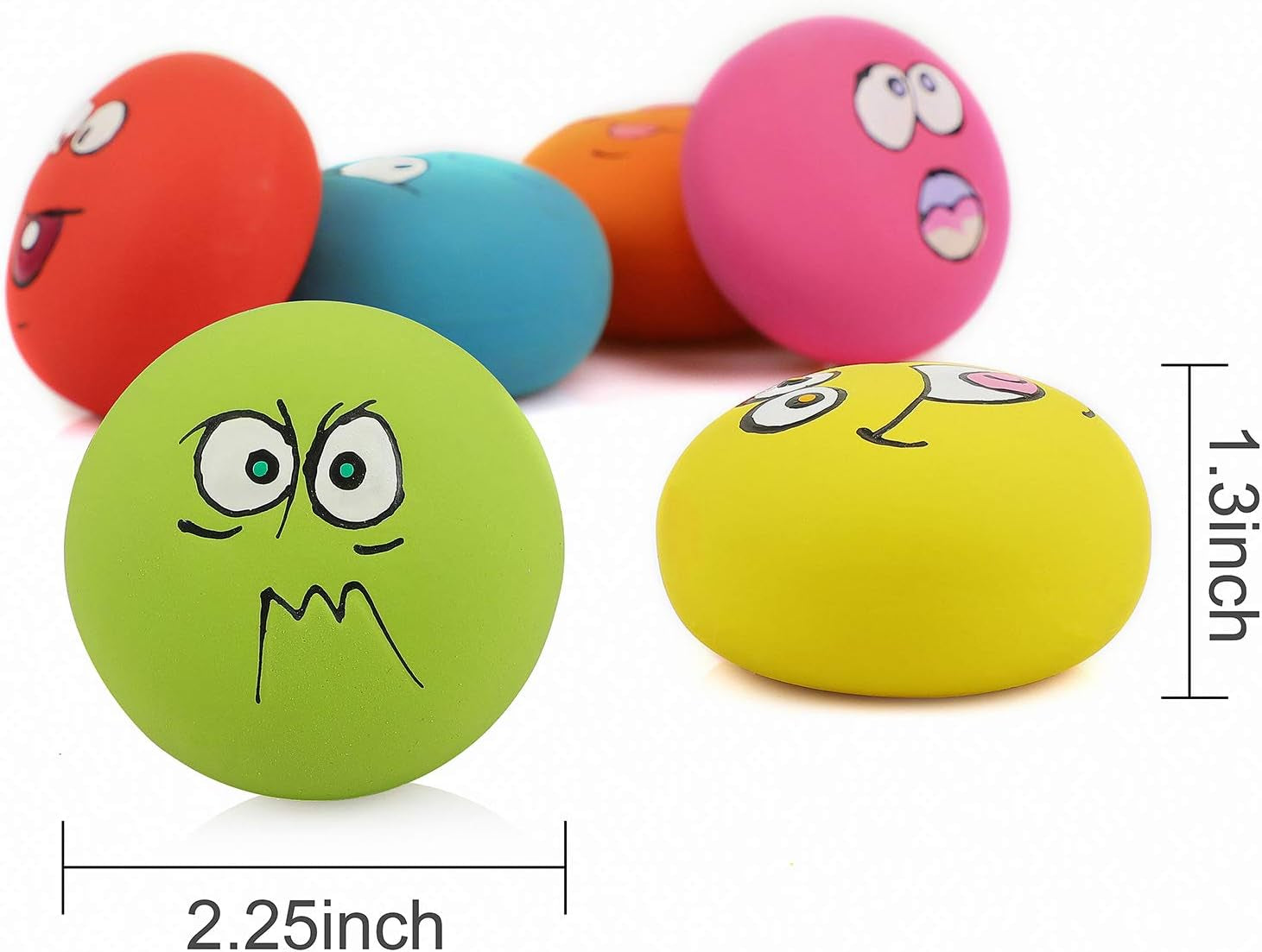 smile-face-dog-squeaky-toys-soft-latex-squeak-balls-for-puppy-small-pet-dogs-6-pcs-set