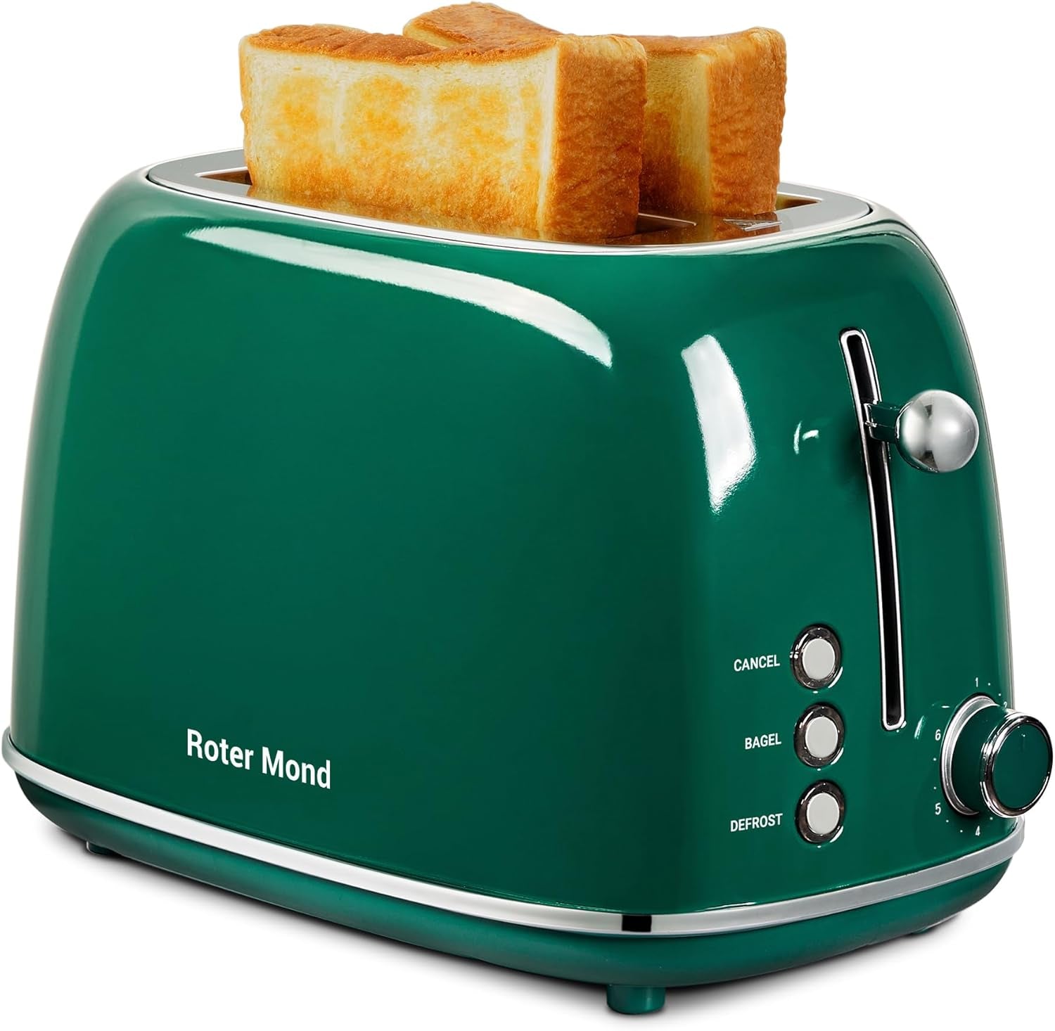2-slice-toaster-retro-stainless-steel-with-bagel-cancel-and-defrost-functions-6-bread-shade-settings-extra-wide-slots-and-removable-crumb-tray-green