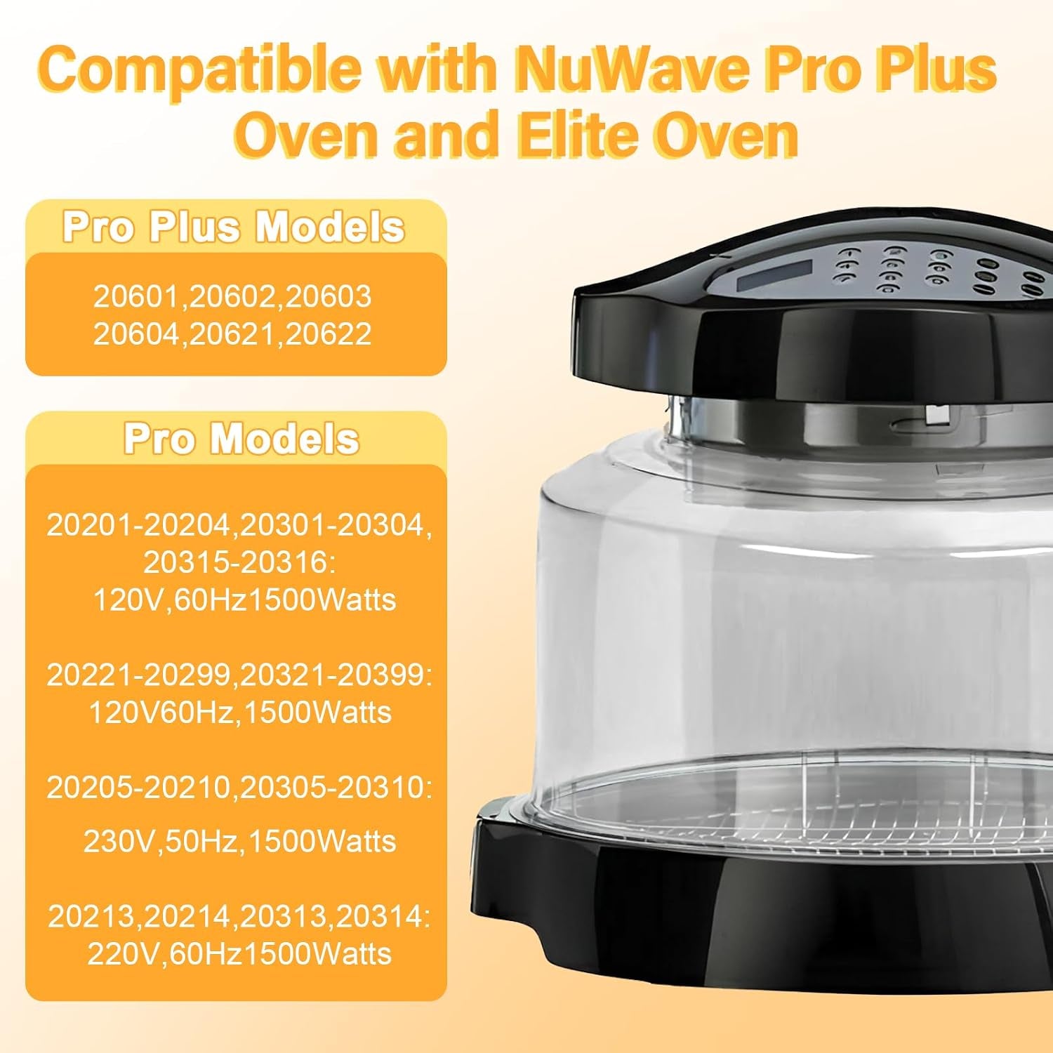 upgraded-power-dome-compatible-with-nuwave-ovens-premium-plastic-lid-for-nuwave-pro-plus-and-elite-ovens-clear