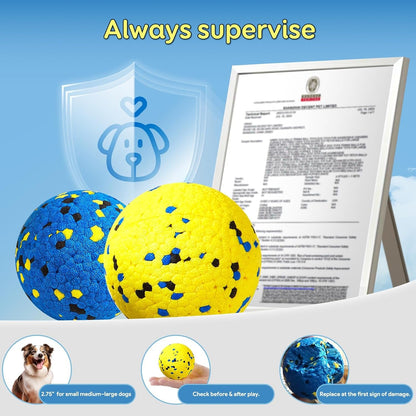 Kimee Dog Balls Tennis Ball Toys Dog Toys for Aggressive Chewers Durable Teething Chew Toys Water Toy Fetch Ball for Large Medium Small Dog and Puppies (4 Balls)9