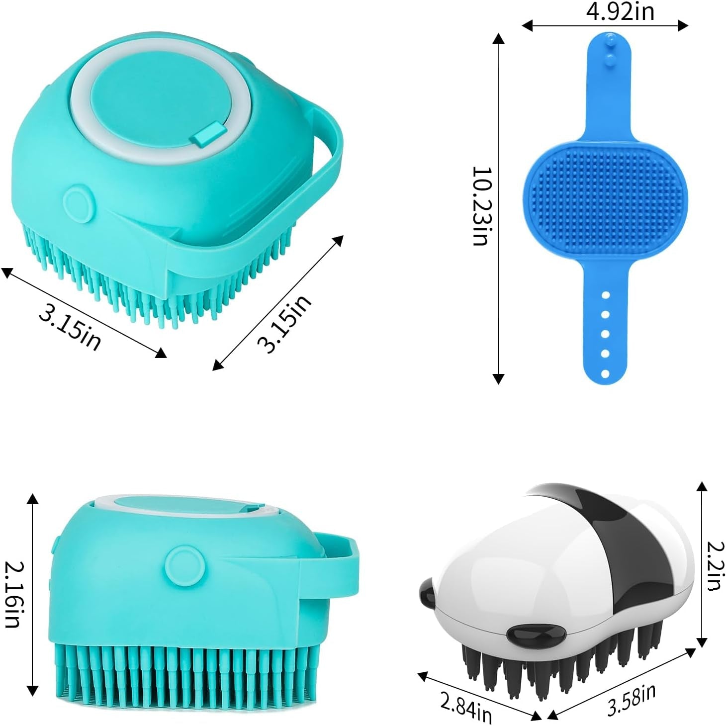 comotech-3-in-1-dog-grooming-brush-adjustable-handle-shampoo-brush-scrubber-for-short-long-haired-dogs-cats-blue-blue-white