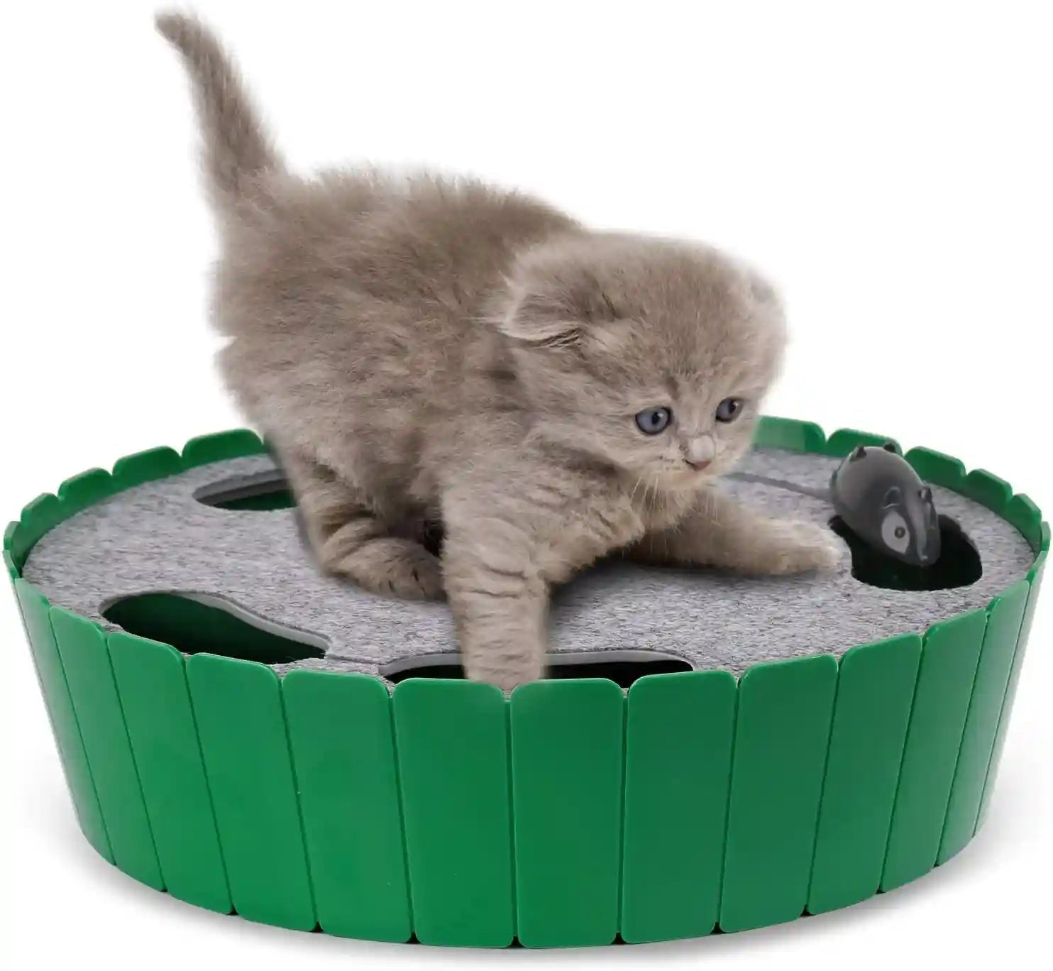 pawaboo-interactive-cat-toy-with-running-mouse-electronic-motion-cat-toy-automatic-teaser-for-indoor-cats-pop-and-play-hide-seek-cat-toys-hunting-mouse-for-pet-cat-kitten-play-fun-exercise-green