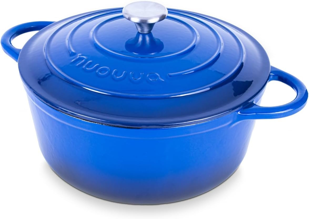 enamelled-cast-iron-dutch-oven-pot-with-lid-6-4-quart-non-stick-casserole-pot-heavy-duty-oven-safe-up-to-500-f-for-bread-baking-braising-stews-roasting-28cm-dark-blue
