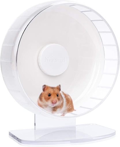 Niteangel Super-Silent Hamster Exercise Wheels: Quiet 10 Inch Running Wheel | Can 10.6-13.4" Adjustable Height - No Bend Back Spinner Running for Dwarf Syrian Hamster Gerbils Mice or Other Small Animal17