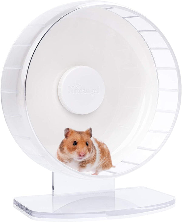 Niteangel Super-Silent Hamster Exercise Wheels: Quiet 10 Inch Running Wheel | Can 10.6-13.4" Adjustable Height - No Bend Back Spinner Running for Dwarf Syrian Hamster Gerbils Mice or Other Small Animal17